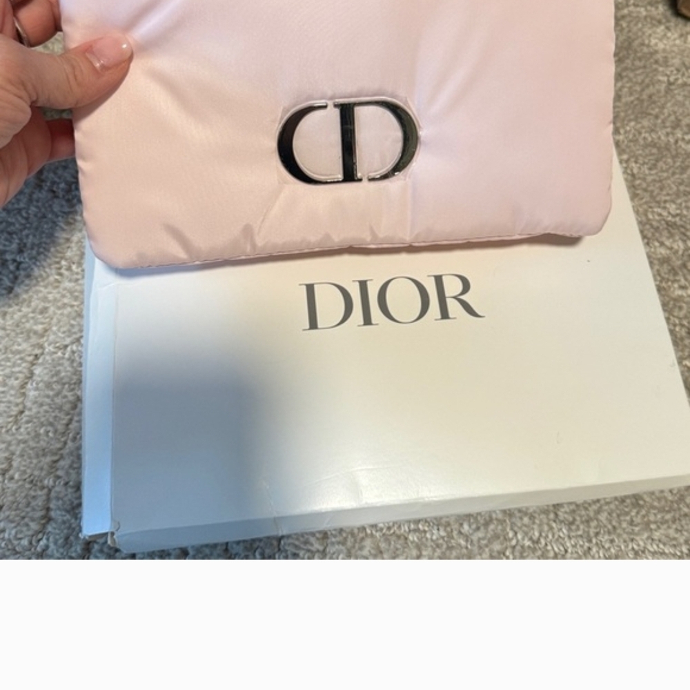 Dior Pink Clutch with Logo